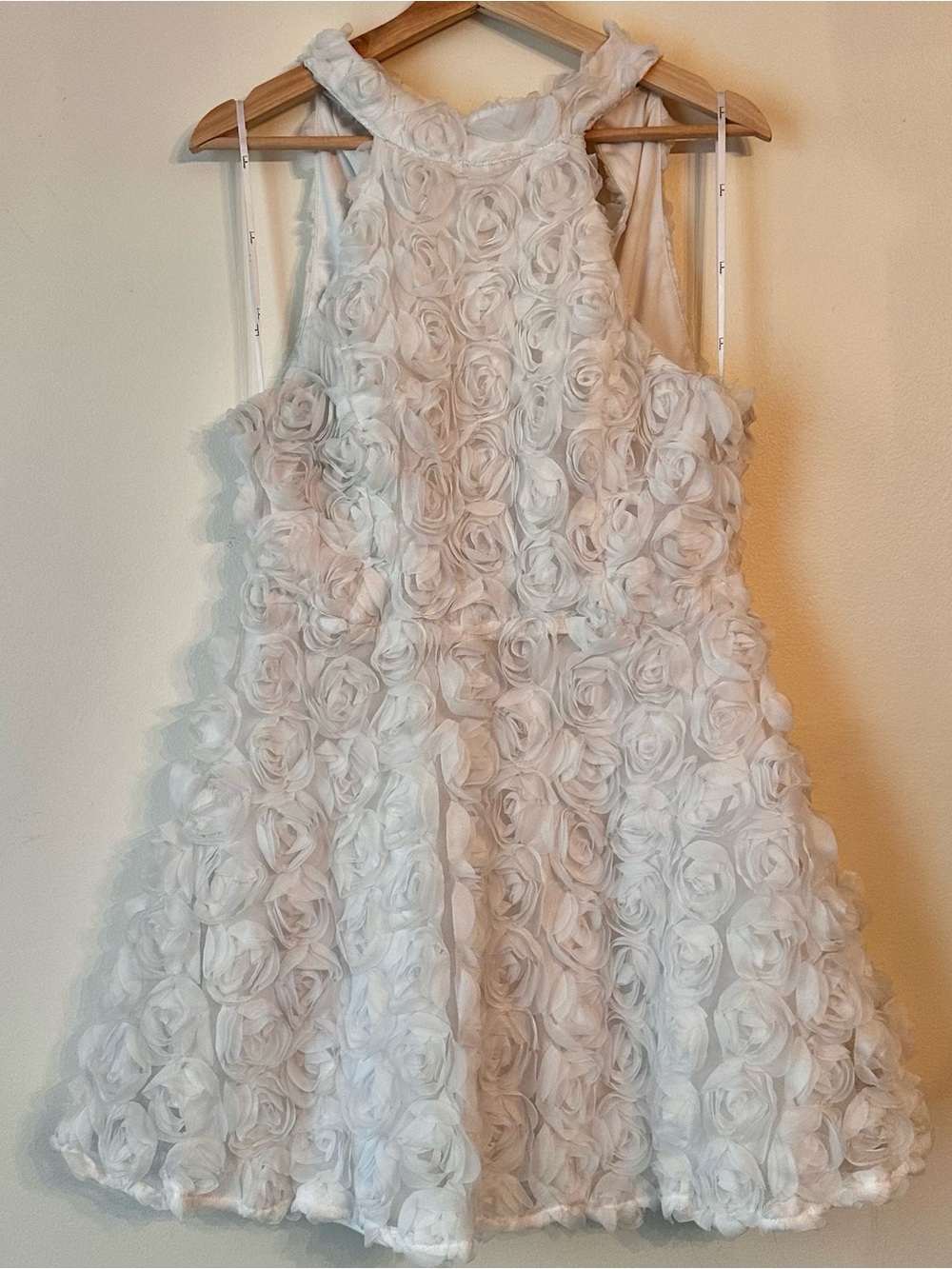 Lulu's White Rosette Dress